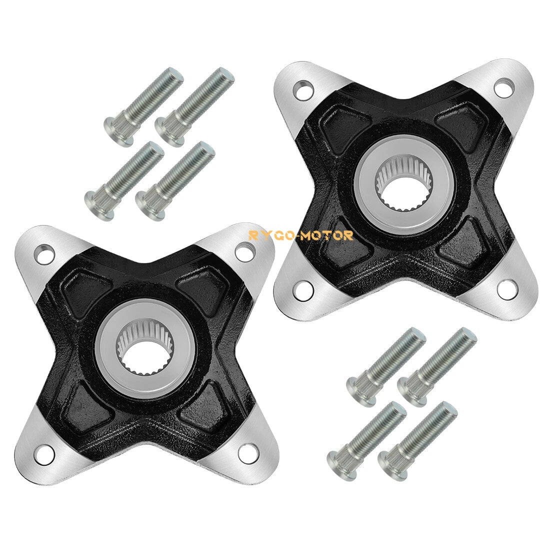 2 x Rear Wheel Hubs & Bolts for Polaris RZR XP 900 (2011–2013)