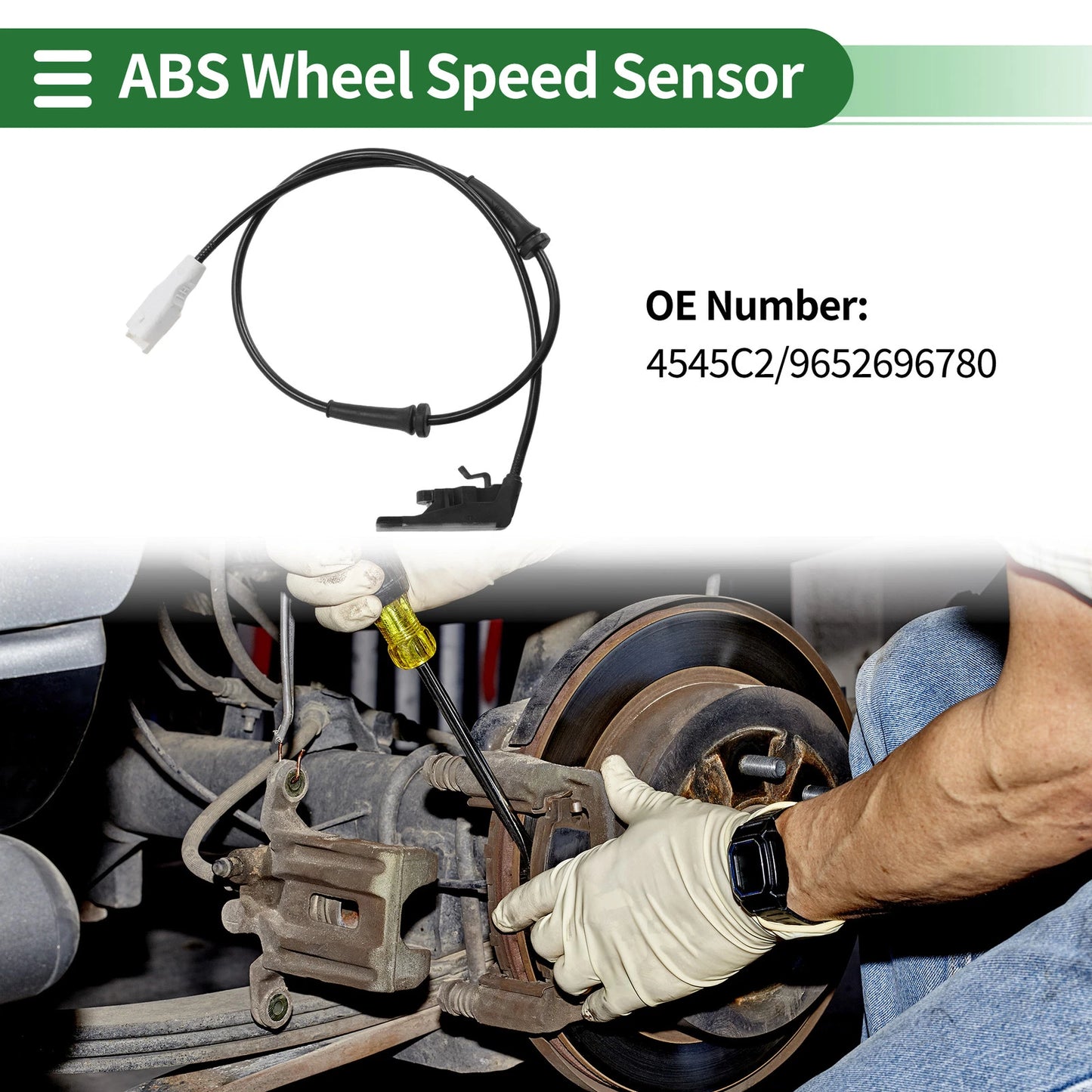ABS Wheel Speed Sensor for PEUGEOT 307 (2000-2010)