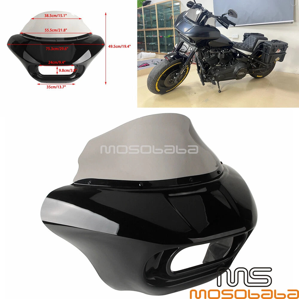 9" Windshield Headlight Fairing for Harley Softail Fat Bob FXFB (2018)