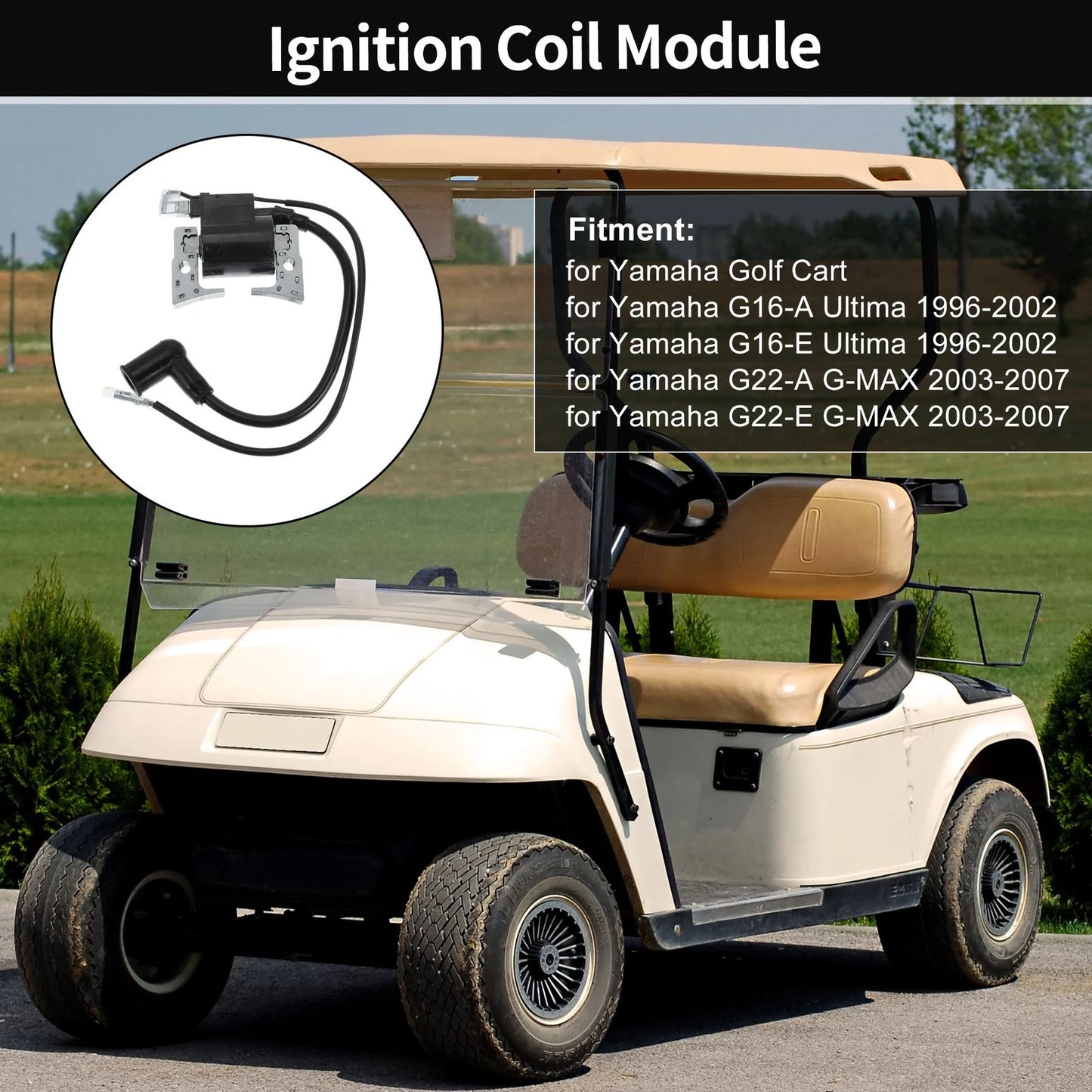 Ignition Coil Module for Yamaha Golf Cart G16 (1996–2002)