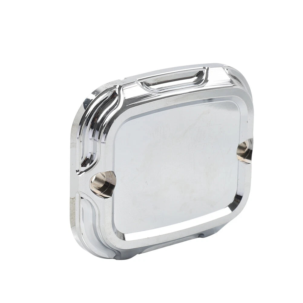 Chrome Front Brake Master Cylinder Cover Cap for Harley Touring Softail Dyna XL