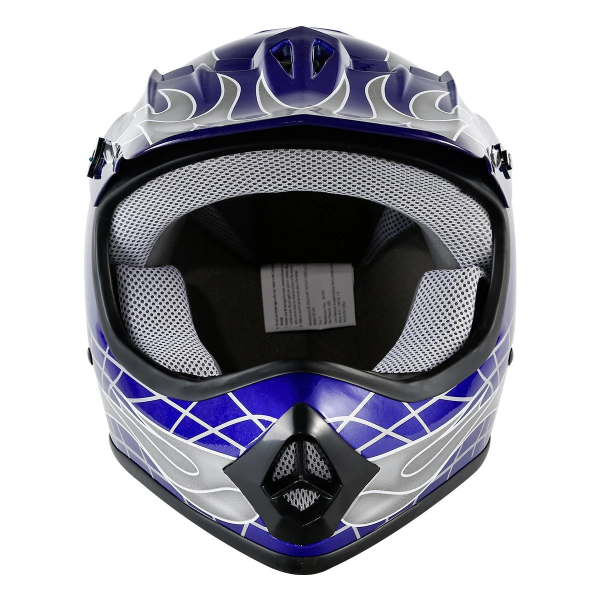 Youth ATV Helmet Goggles Gloves for Kids Motocross Dirt Bike Skull DOT US