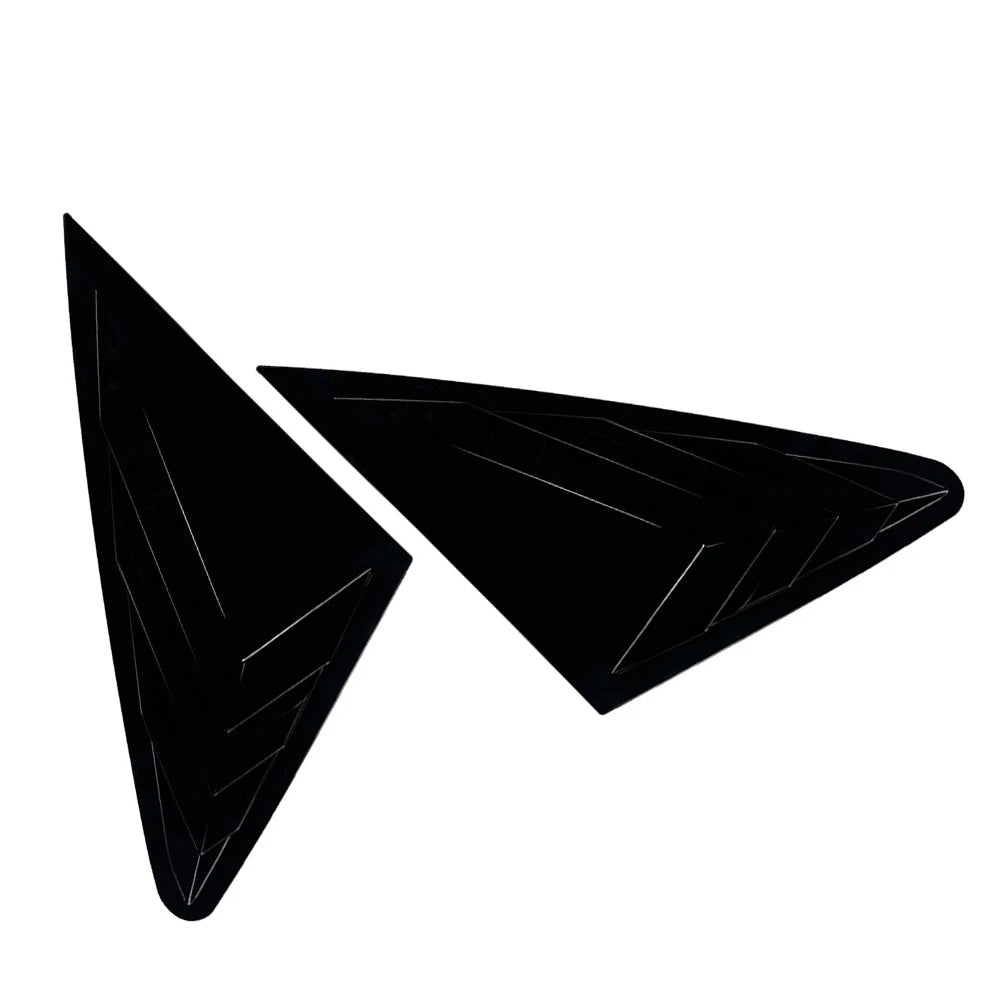 Glossy Black Rear Window Louvers Cover Trim for Audi Q5 (2018-2024)