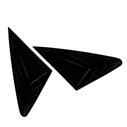Glossy Black Rear Window Louvers Cover Trim for Audi Q5 (2018-2024)