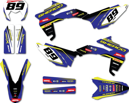 Premium Sherco Graphics Athens Style Sticker Kit for SE (2013-2016)