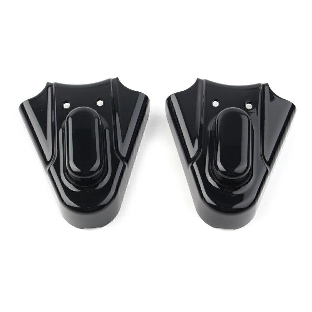 Black Phantom Rear Axle Covers Kit for Harley Softail (1986-2007)