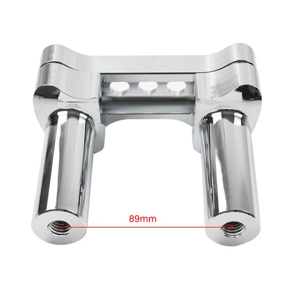 4" Chrome Handlebar Riser 1" Top Clamp for Harley Road Glide Softail (2001-2023)