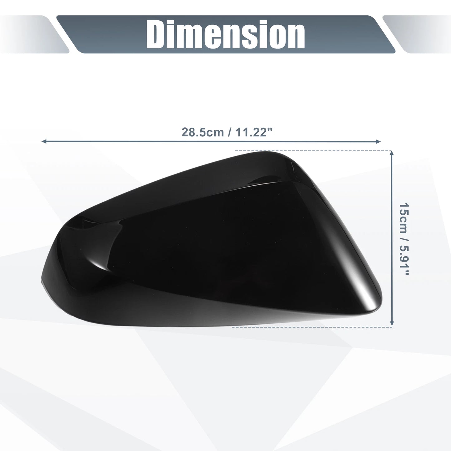 Gloss Black Rearview Mirror Cover Caps for Lexus RX (2023)