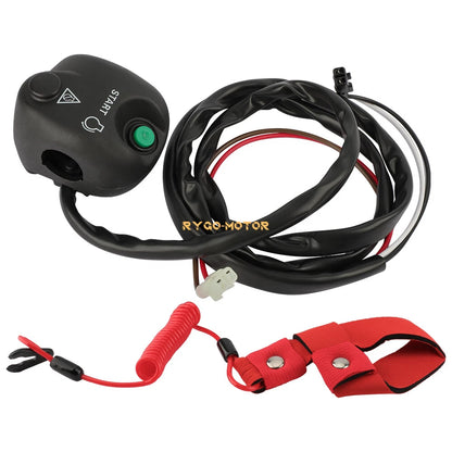 Handlebar Start Stop Switch w/ Lanyard for Yamaha WaveRunner GP760 GP800 GP1200