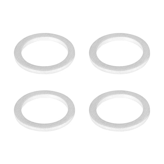 10 x M18 Silver Tone Oil Drain Plug Gaskets for Toyota
