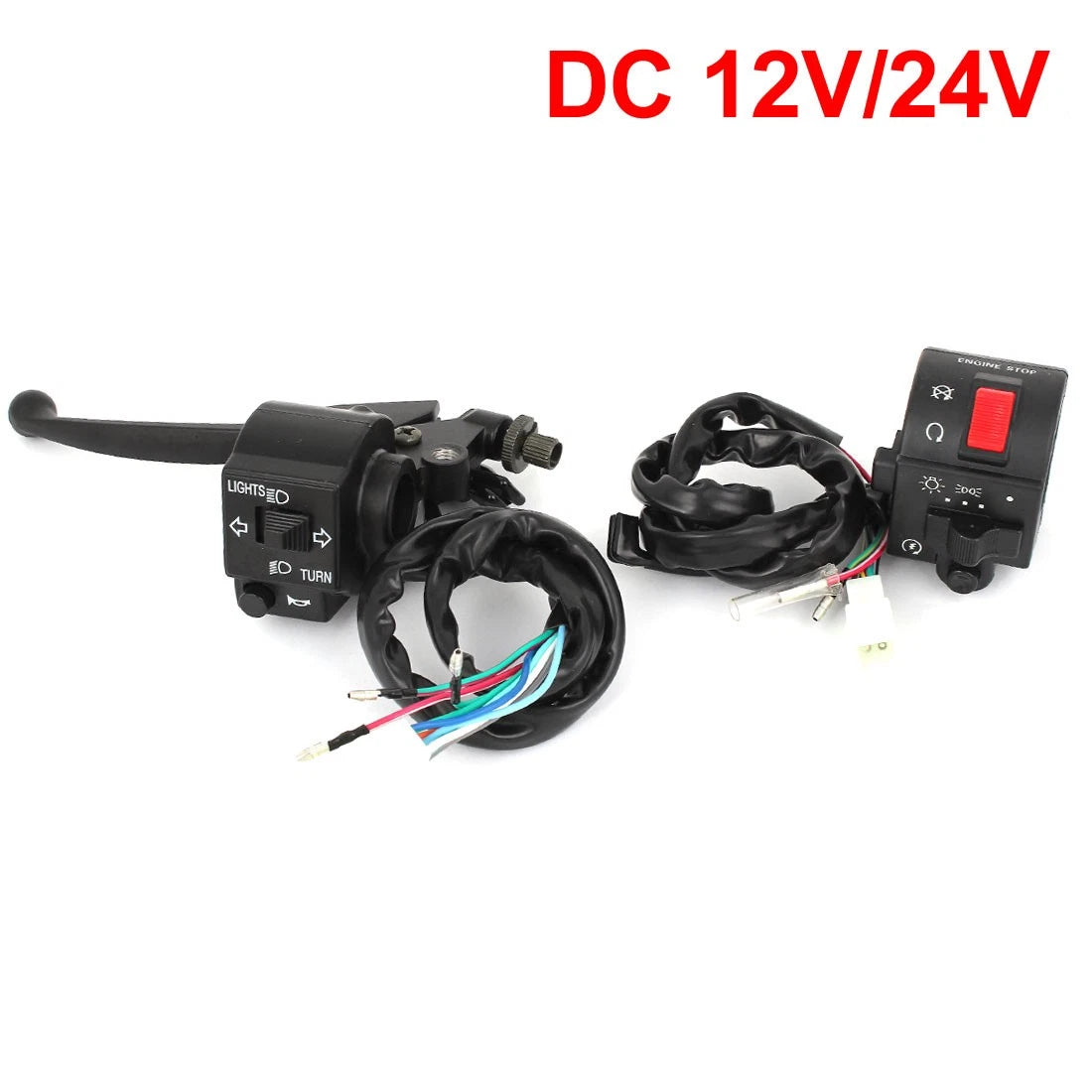 7/8" Handlebar Turn Signal Headlight Power Start Switch for Motorcycle