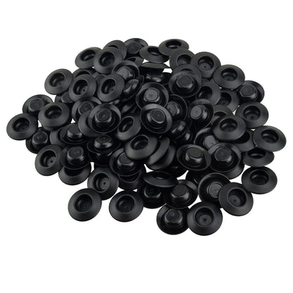 100pcs 1/2" Hole Flush Mount Plastic Body & Sheet Metal Plug