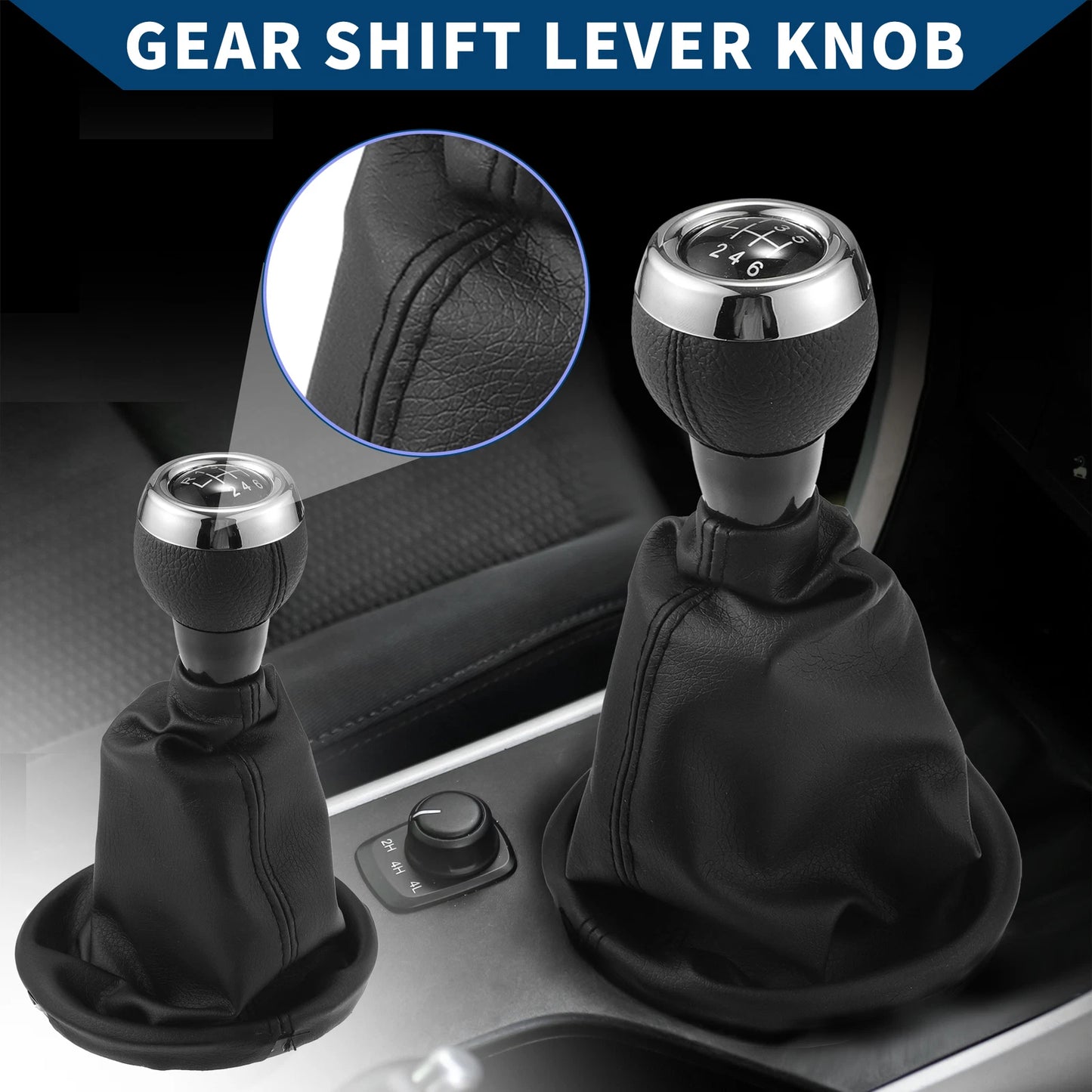 6 Speed Gear Shift Knob & Dust Cover for Mini Cooper R56 (2006-2012)