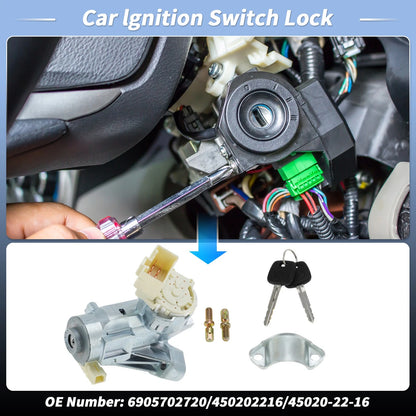 Ignition Lock Cylinder 2 Keys for Toyota Tacoma (2005–2015)