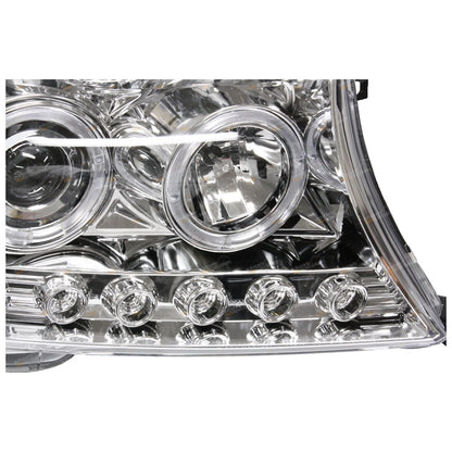 Angel-eye Projector LED Chrome Headlights for Landcruiser 200 Series(2007–2015)