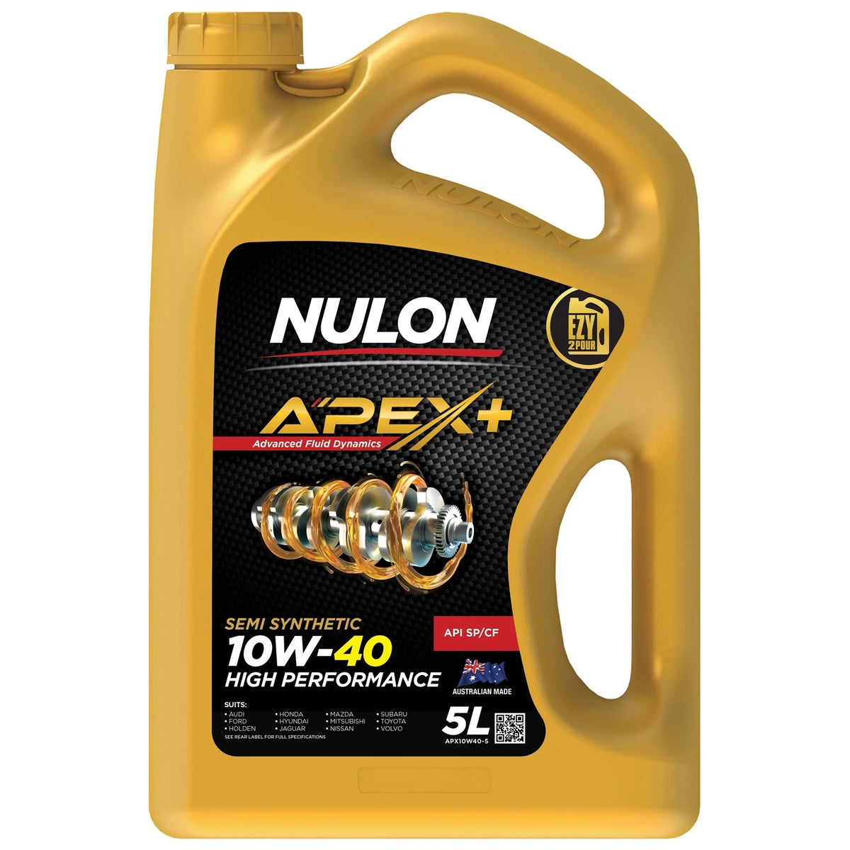 5L Nulon Apex+ 10w-40 Long Life Performance Engine Oil for Vehicle