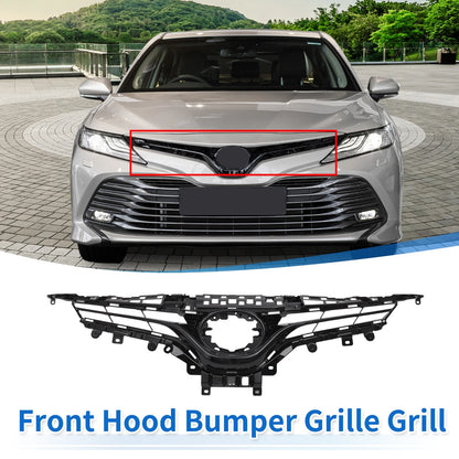 Front Hood Bumper Grille for Toyota Camry LE (2018-2020) Black