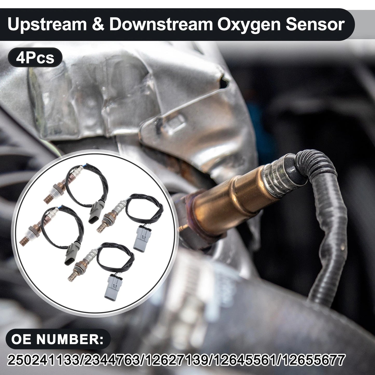 Oxygen Sensor Upstream/Downstream 4 Pcs for Chevrolet Blazer