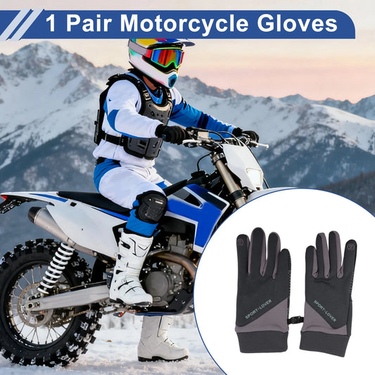 Full Finger Outdoor Fleece Women Cycling Gloves for Mountain Biking Polyester