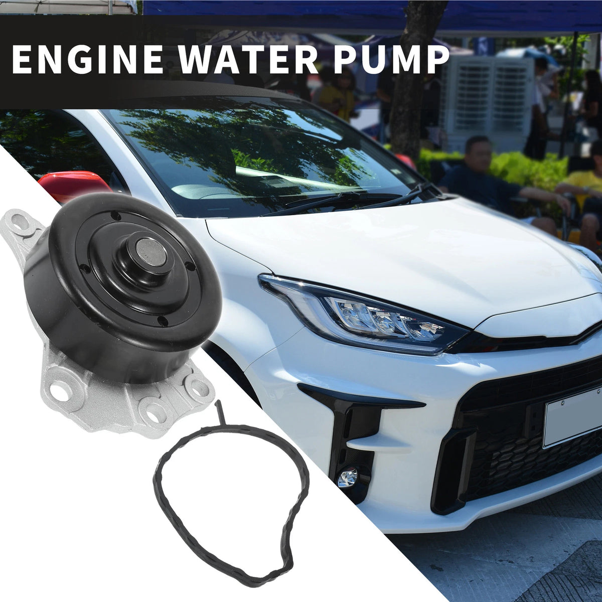 Water Pump with Rubber Ring for Toyota Aygo Yaris (2005-2023)
