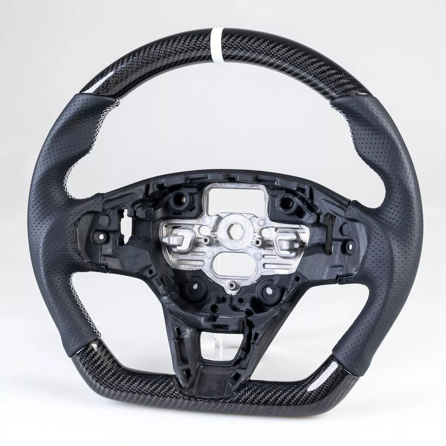 Carbon Fiber Flat Bottom Steering Wheel for Ford Focus Kuga (2020-2023)