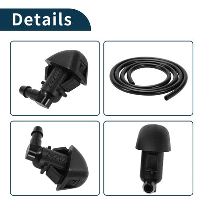 Windshield Washer Nozzle & Gasket, Fluid Hose for Toyota (2010-2023)
