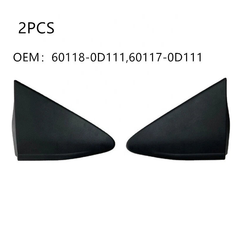 Left Right Fender Mirror Triangle Trim Corner Cover 2 x for Toyota Yaris