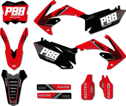 Full Custom Graphic Kit for Honda CRF 450 (2009-2012) - Melee Style Stickers