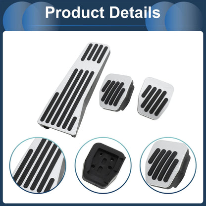 3 Pcs Foot Accelerator Pedal Covers for Mazda 3 (2020)