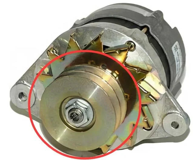 Double Alternator Pulley for Volvo Penta AD31/AD41/AQAD30/AQAD40/AQAD41/AQD40