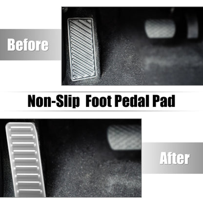 Aluminium Alloy Left Foot Rest Pedal for Ford Mustang (2015-2020) Silver Tone