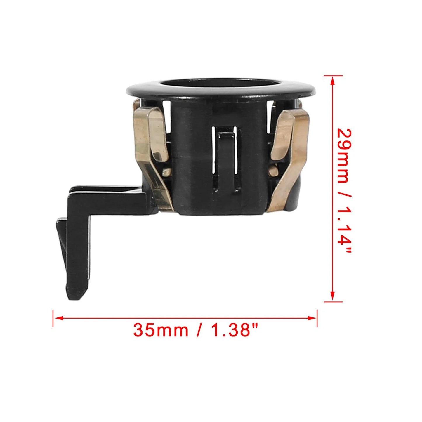 Black Rear Bumper PDC Parking Sensor Retainer for Toyota (Fits Various Models)