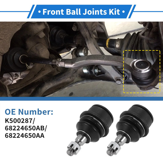 2 x Front Lower Ball Joints for Jeep Cherokee KL Series (2014-2018)