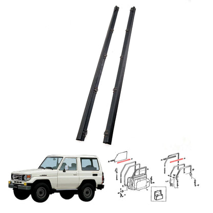 FR Door Glass Inner Weatherstrip for Toyota Land Cruiser LJ72 RJ73 PZJ75