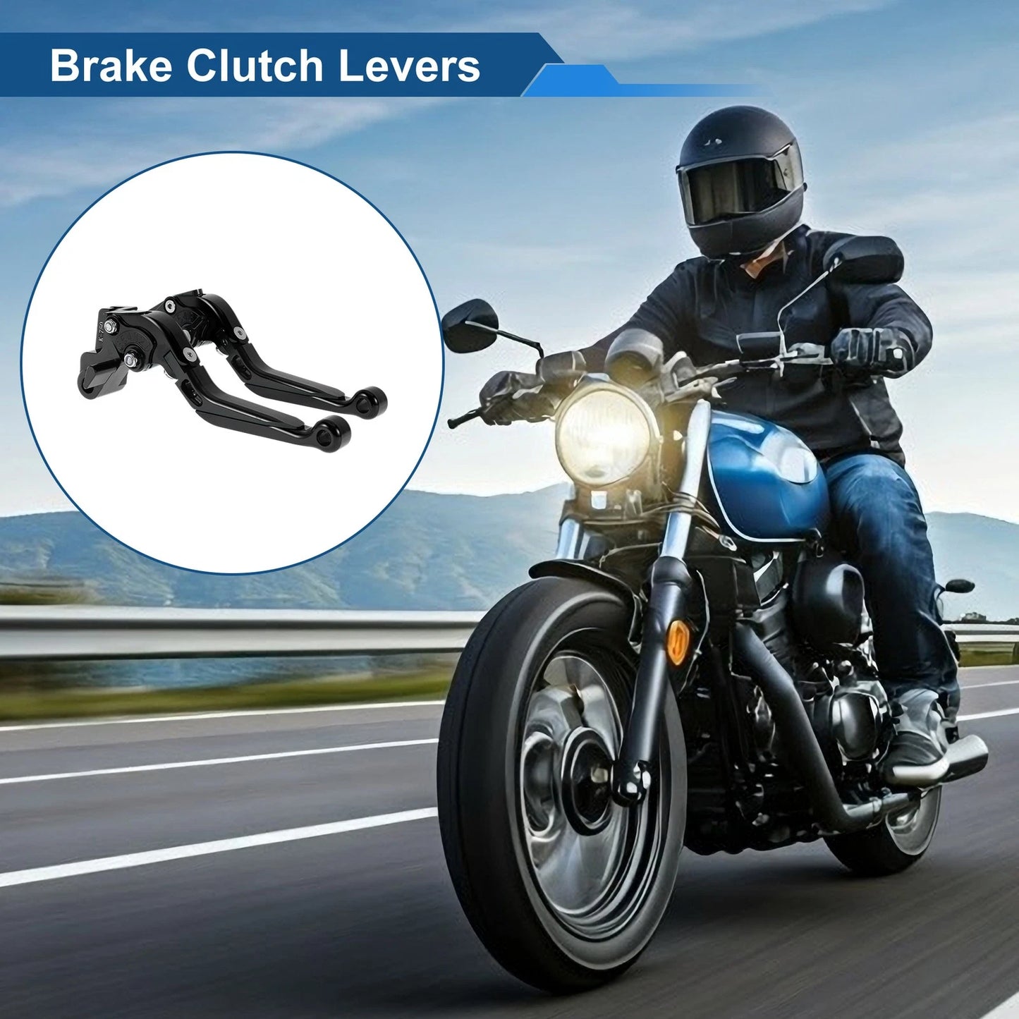 Levers / Adjustable Levers / Brake & Clutch Levers Black for Kawasaki NINJA650R