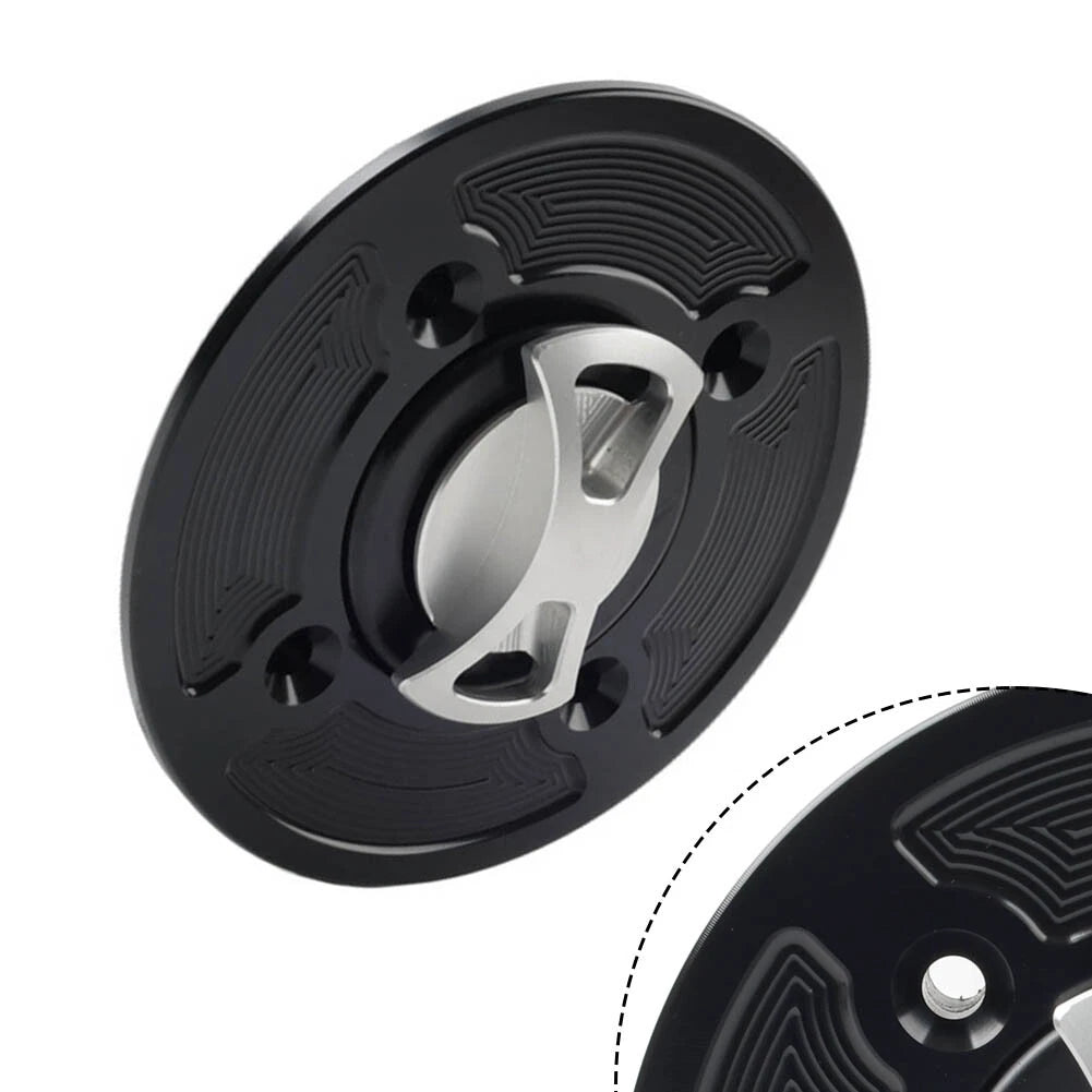 Silver Fuel Gas Tank Cap Cover for APRILIA RSV1000 (2004-2008) Tuono V4R (2011-2017) RSV4 R