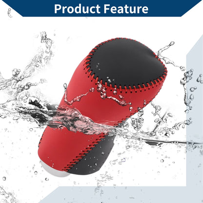 Gear Shift Knob Cover Red Black Faux Leather for Chevrolet Malibu (2016-2020)