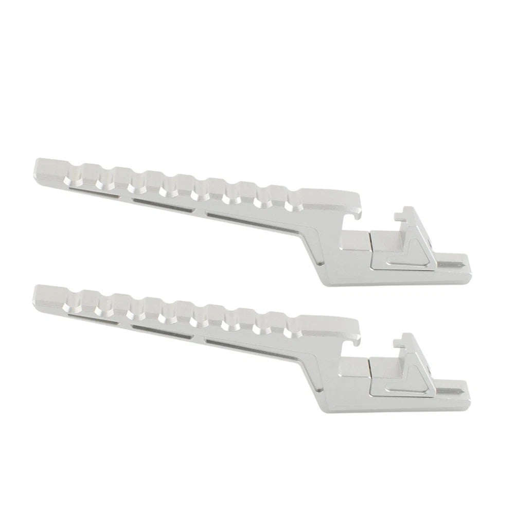 Silver Passenger Footpeg Extensions for Surron Light Bee X/S X/L1E (2020-2023)