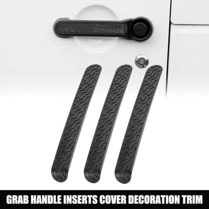 Door Grab Handle Inserts Cover Trim Kit for Jeep Wrangler JK (2007-2018)