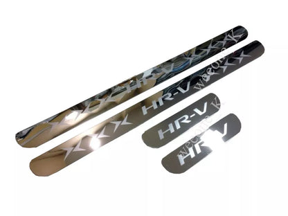 2 x Door Sill Scuff Plates Stainless Steel for Honda HR-V / Vezel (2015)