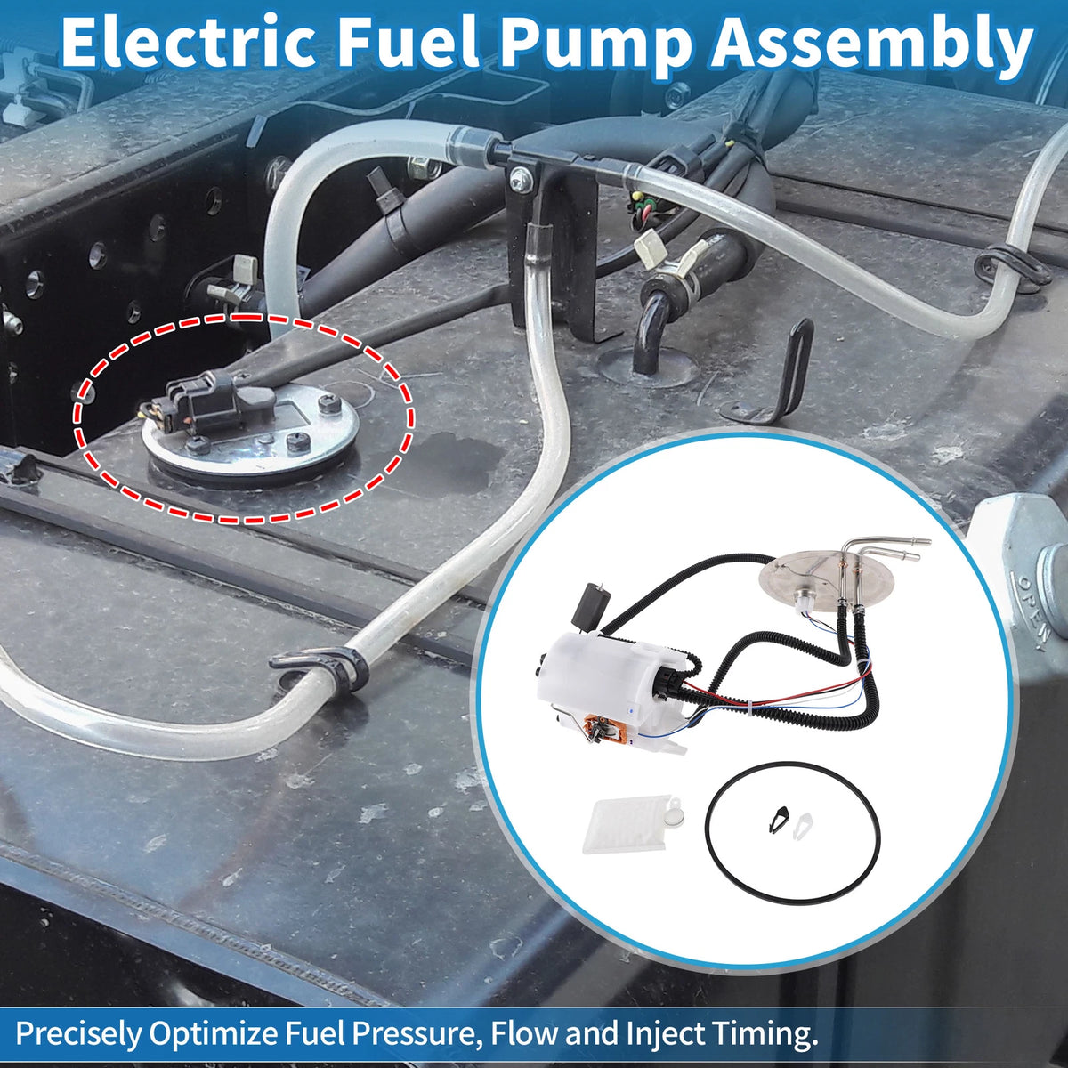 Electric Fuel Pump Assembly for Ford F-250 Super Duty (1999-2004)