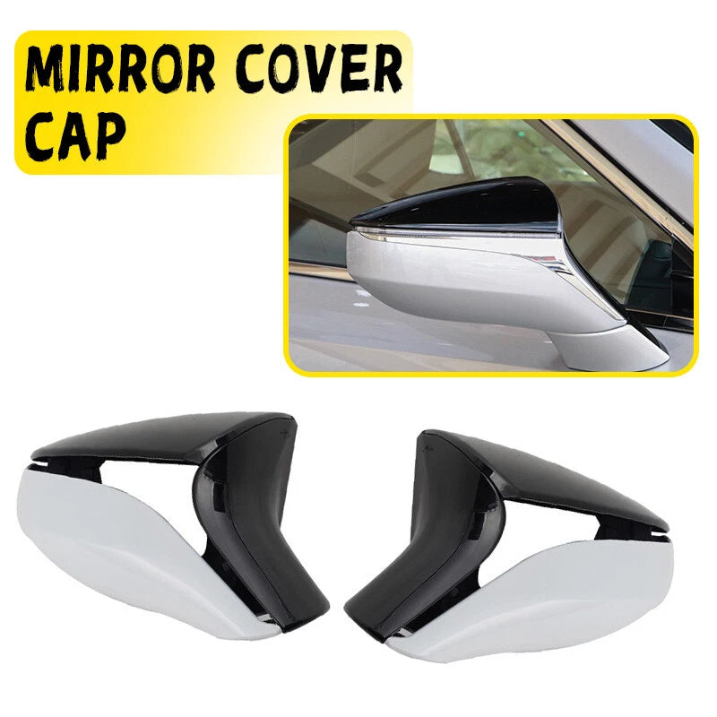 White Outer Mirror Cover Caps for Lexus ES250 ES350 (2013-2018) 2 x
