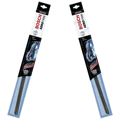 Front Pair Bosch Aerotwin Wiper Blades for Mazda Premacy CP 2001~2003