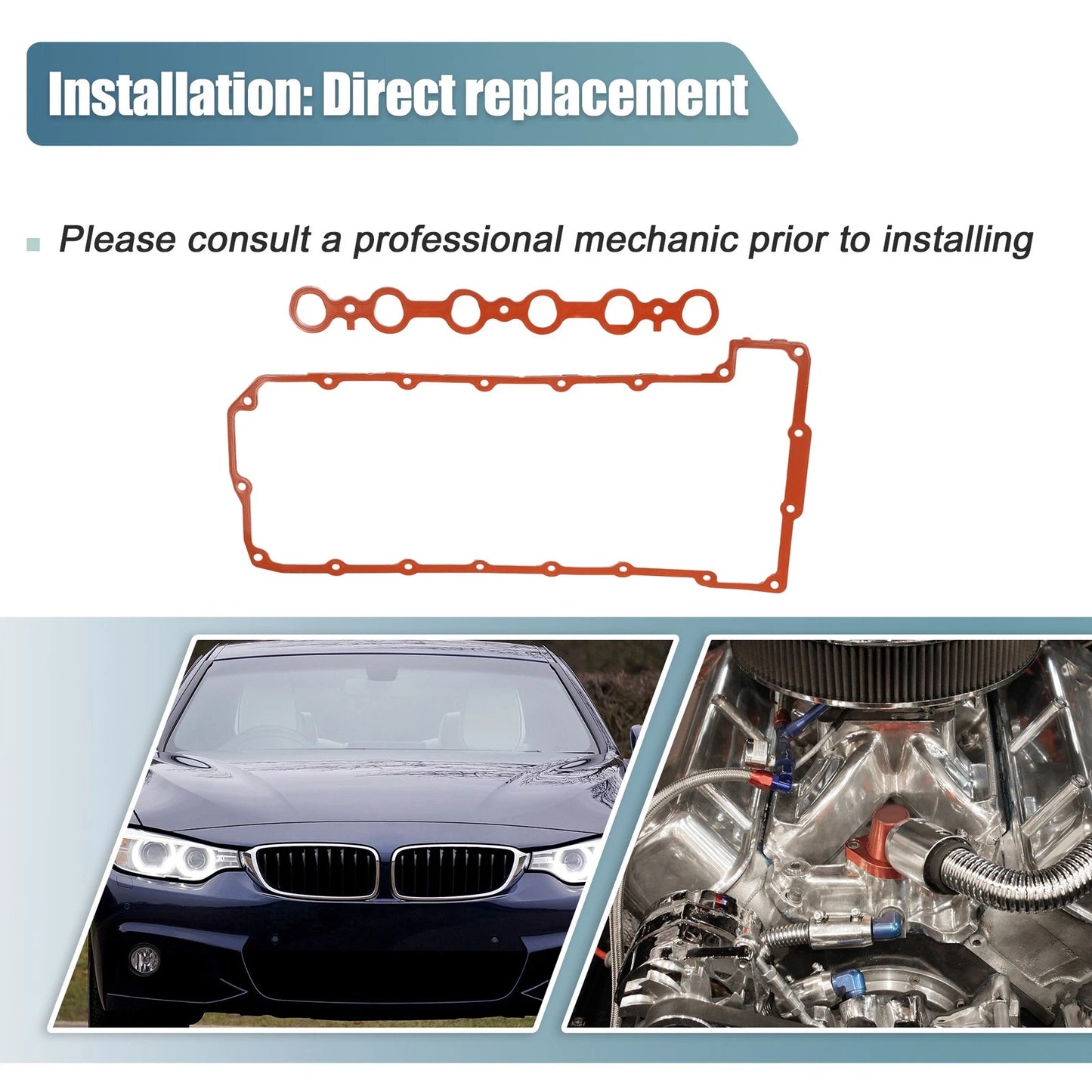 Valve Cover Gasket Set for BMW 325i Base 3.0L L6 (2001-2006)