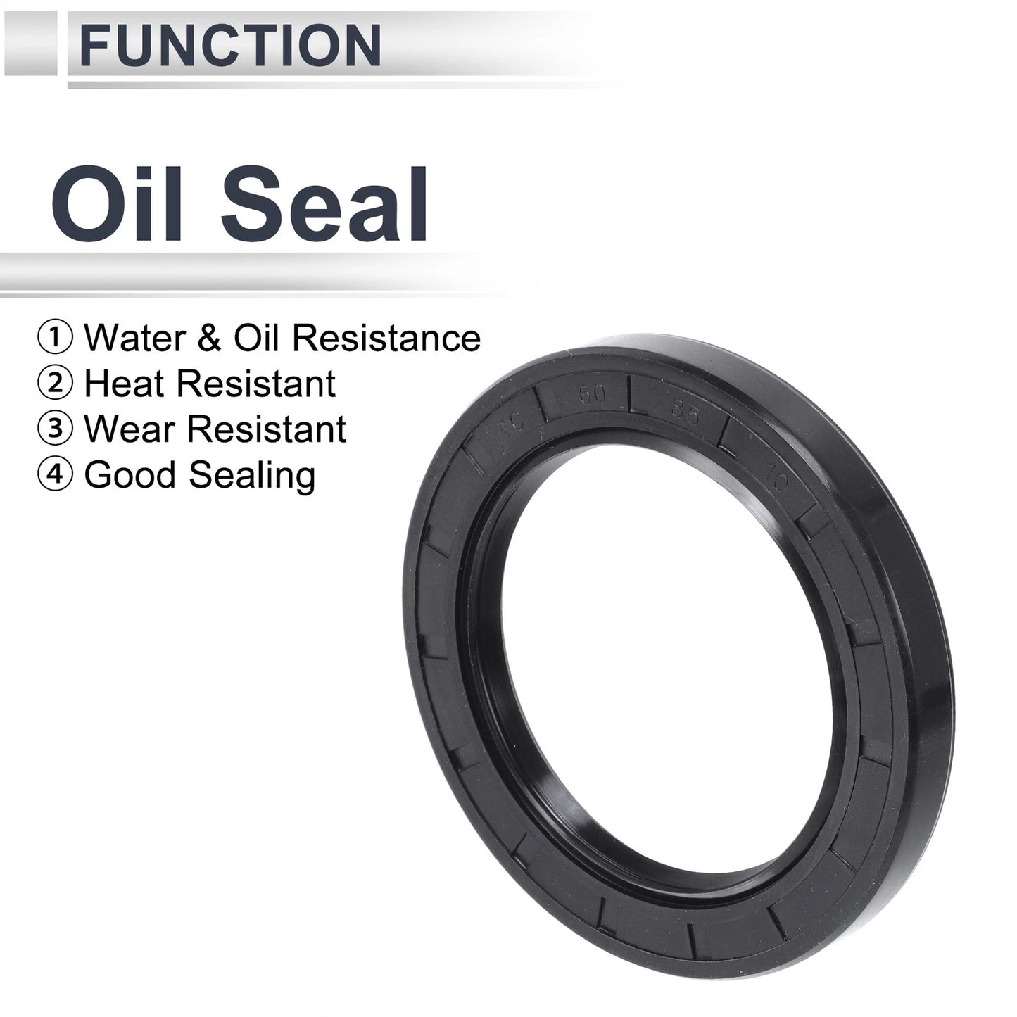 Oil Seal 60x85x10mm Black 5 Pcs