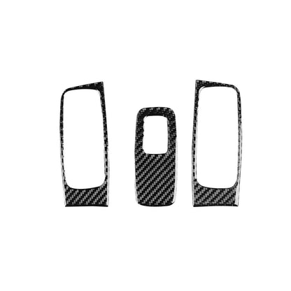 Soft Carbon Fiber Window Lift Switch Panel Trim for Porsche 911 992 2019-2023