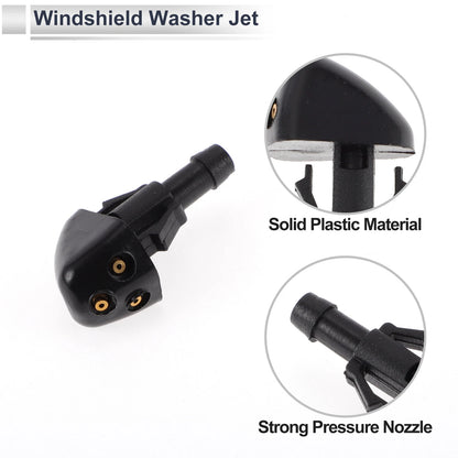 Windshield Washer Nozzle w/ 8" Hose Connector for Suzuki
