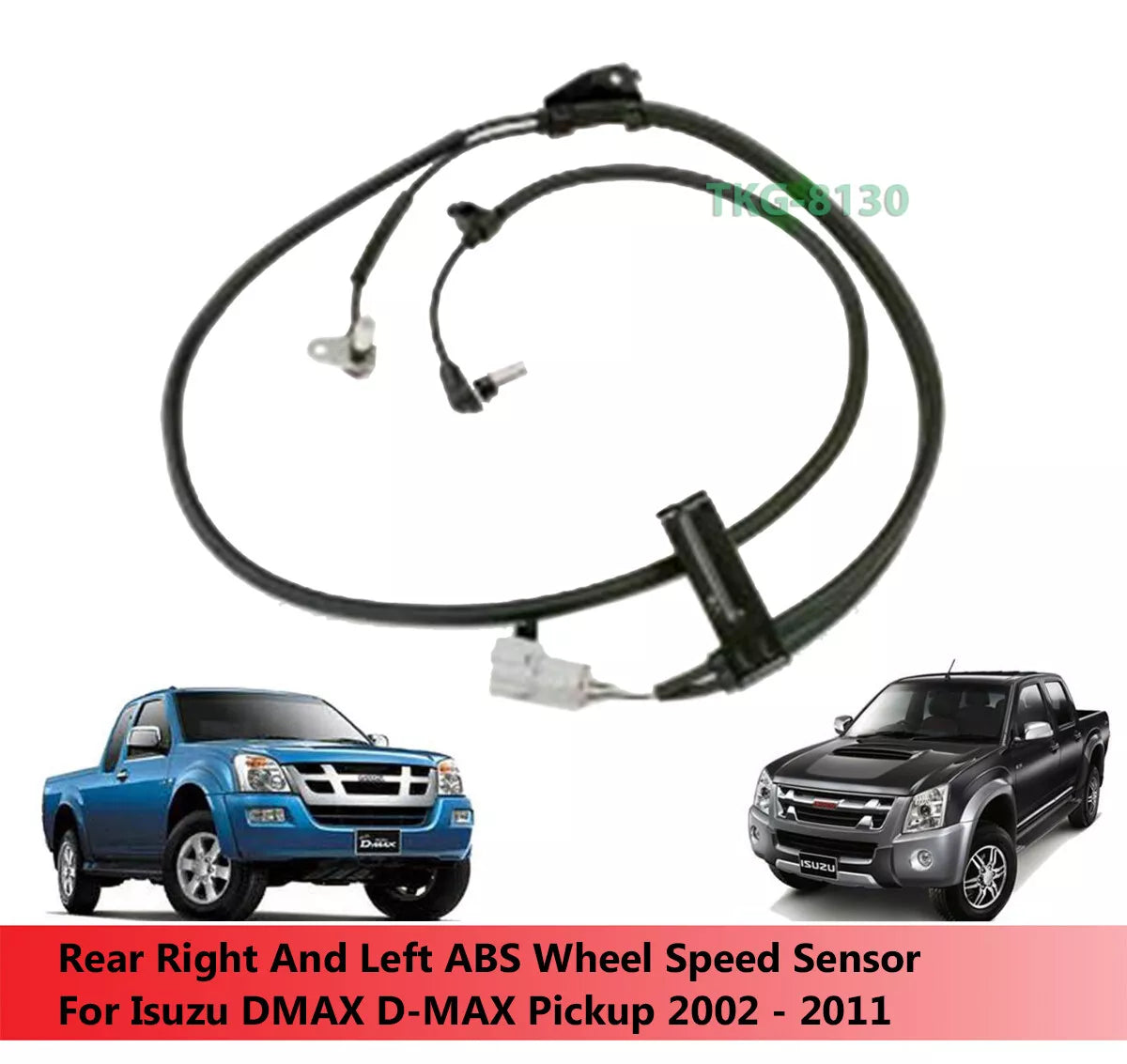 Rear ABS Wheel Speed Sensor for Isuzu Dmax D-Max (2002-2011)