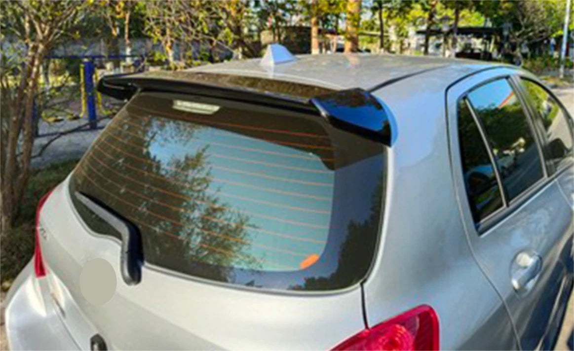 Factory Style Spoiler Wing ABS Black for Toyota Yaris Hatchback 2006-2011