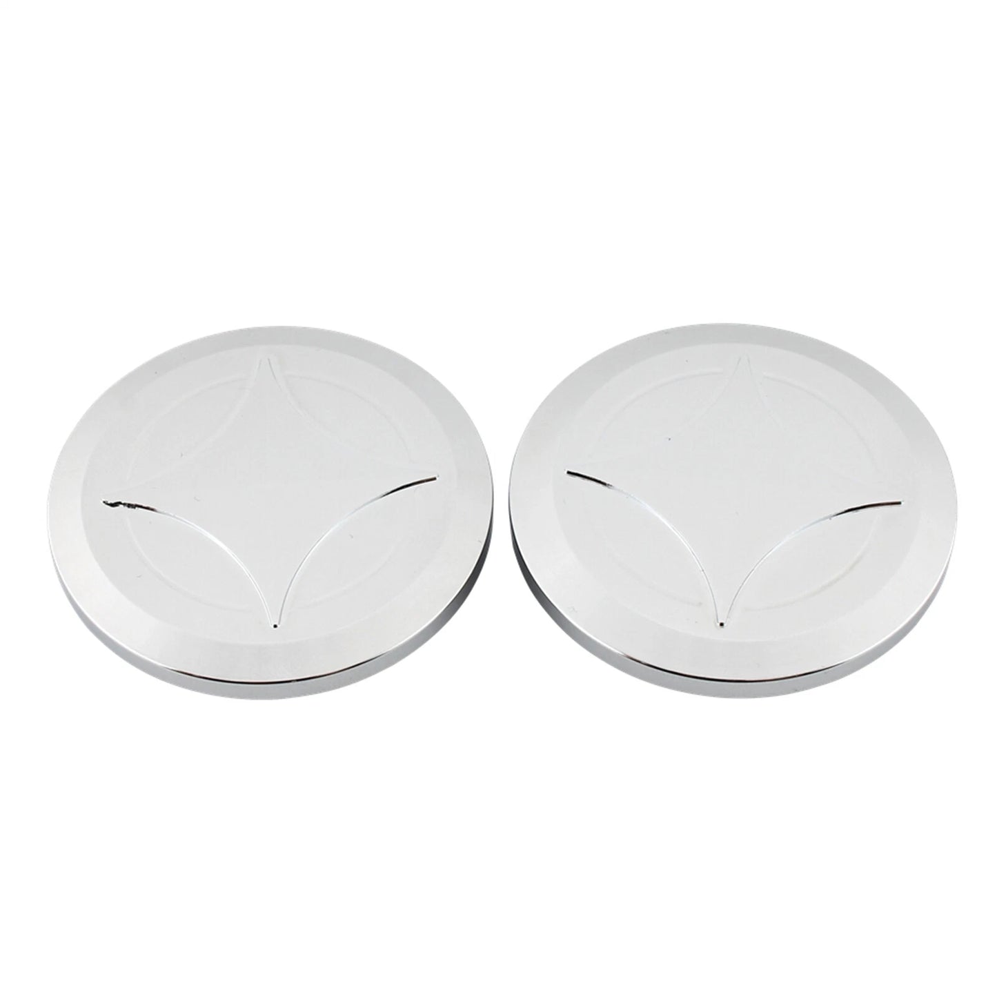 2 x Frame Hole Plug Covers for Honda GB350/GB350S/CB350/CB350S (2021+) Chrome